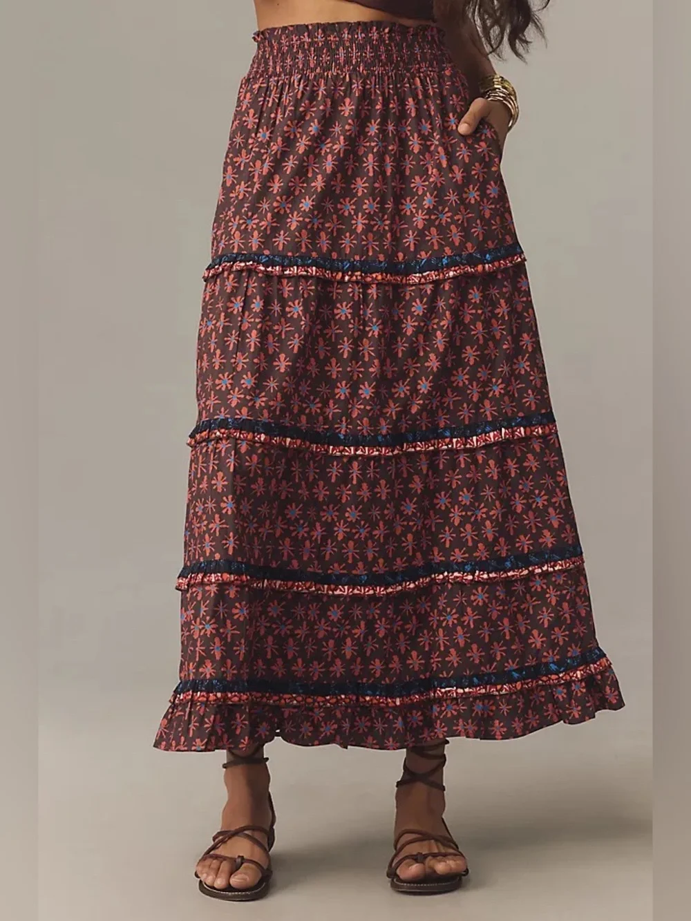 Anthropologie Genevieve Maxi Skirt - Picture 2 of 8